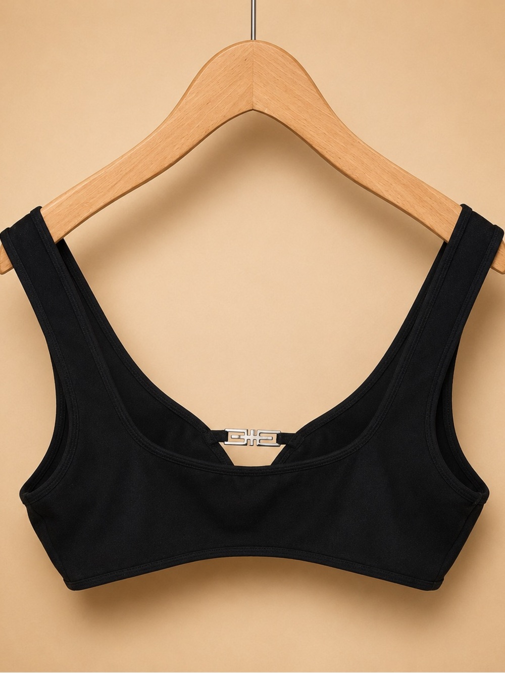 I.AM.GIA Black Cutout Bralette Crop Top Festival Club Y2K Rave